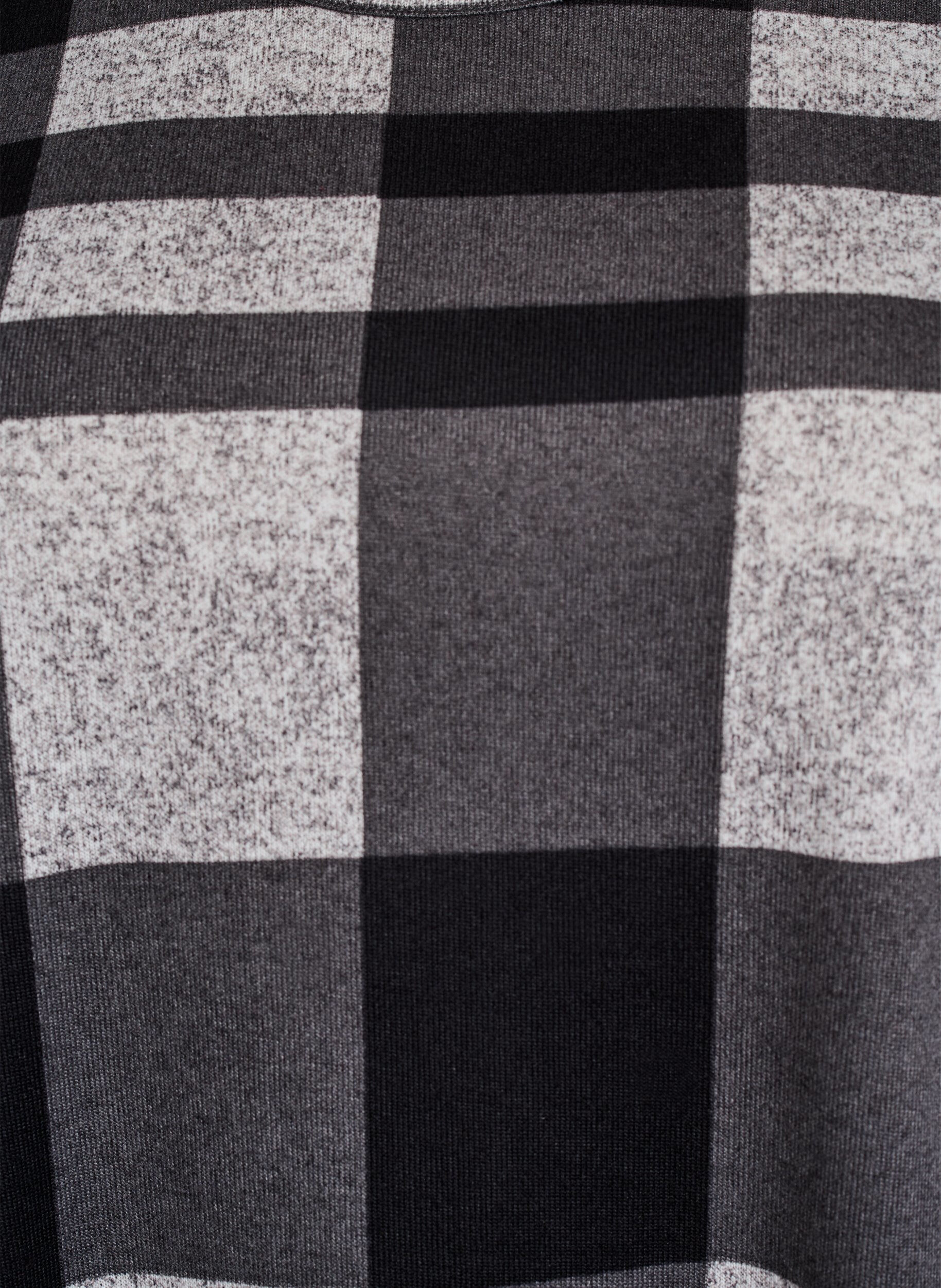 Zizzi Wzorzysta bluzka z dlugim rekawem, Szary, Packshot image number 2