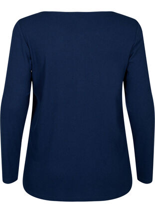 Koszula nocna z dlugim rekawem, Navy Blazer, Packshot image number 1