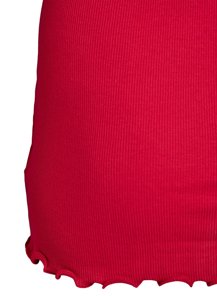 Top z koronkowym wykonczeniem, Czerwony, Packshot image number 3