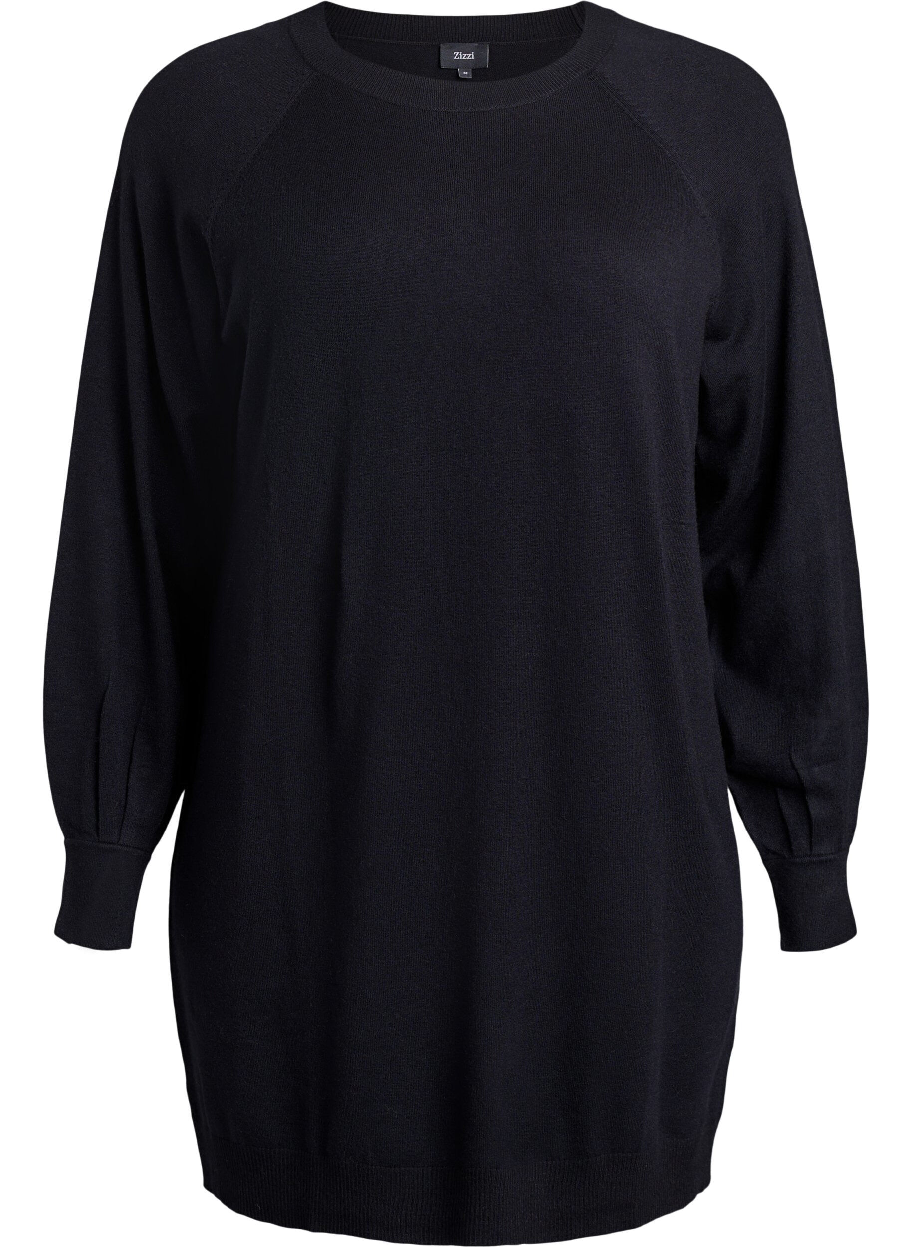 Kr&oacute;tka dzianinowa sukienka z rekawami raglan