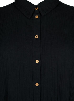 Koszula z krótkim rekawem i guzikami, Black, Packshot image number 2