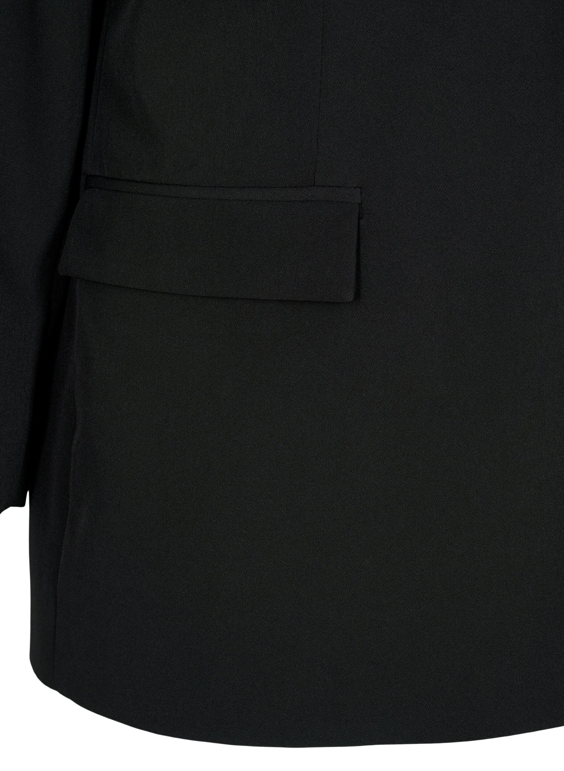 ZizziKlasyczny blezer zapinany na guziki, Czarne, Packshot image number 3