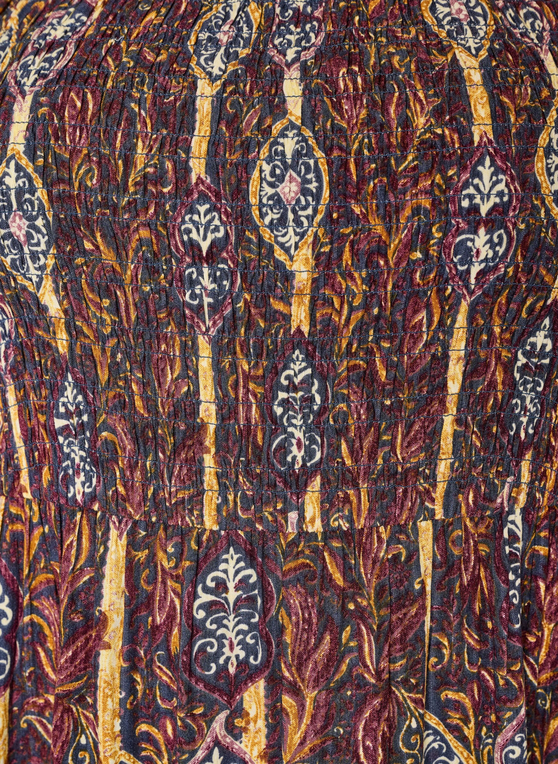 ZizziLetnia sukienka z wiskozy z nadrukiem paisley, Fioletowy, Packshot image number 2