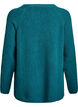 Sweter z dzianiny z ukosnym wzorem i rekawami raglanowymi, Zielony, Packshot image number 1