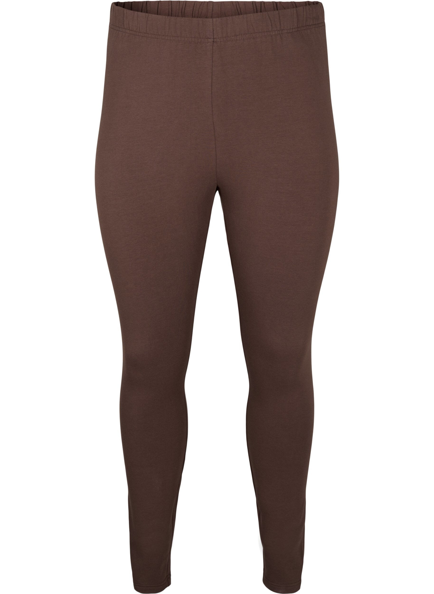 Zizzi Bawelniane legginsy z podszewka, Brązowy, Packshot image number 0