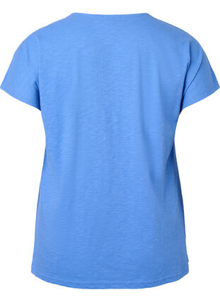 Bawelniana koszulka z nadrukiem lisci, Ultramarine C Leaf, Packshot image number 1