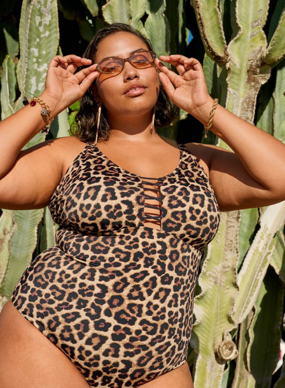 Zizzi Sp&oacute;dnica w panterkę, , Model