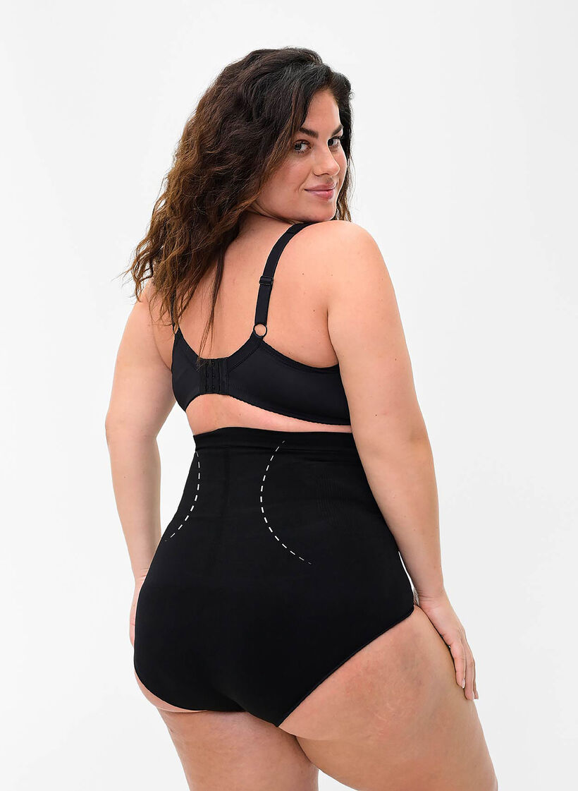 Bielizna modelujaca z wysokim stanem, Czarne, Model image number 1