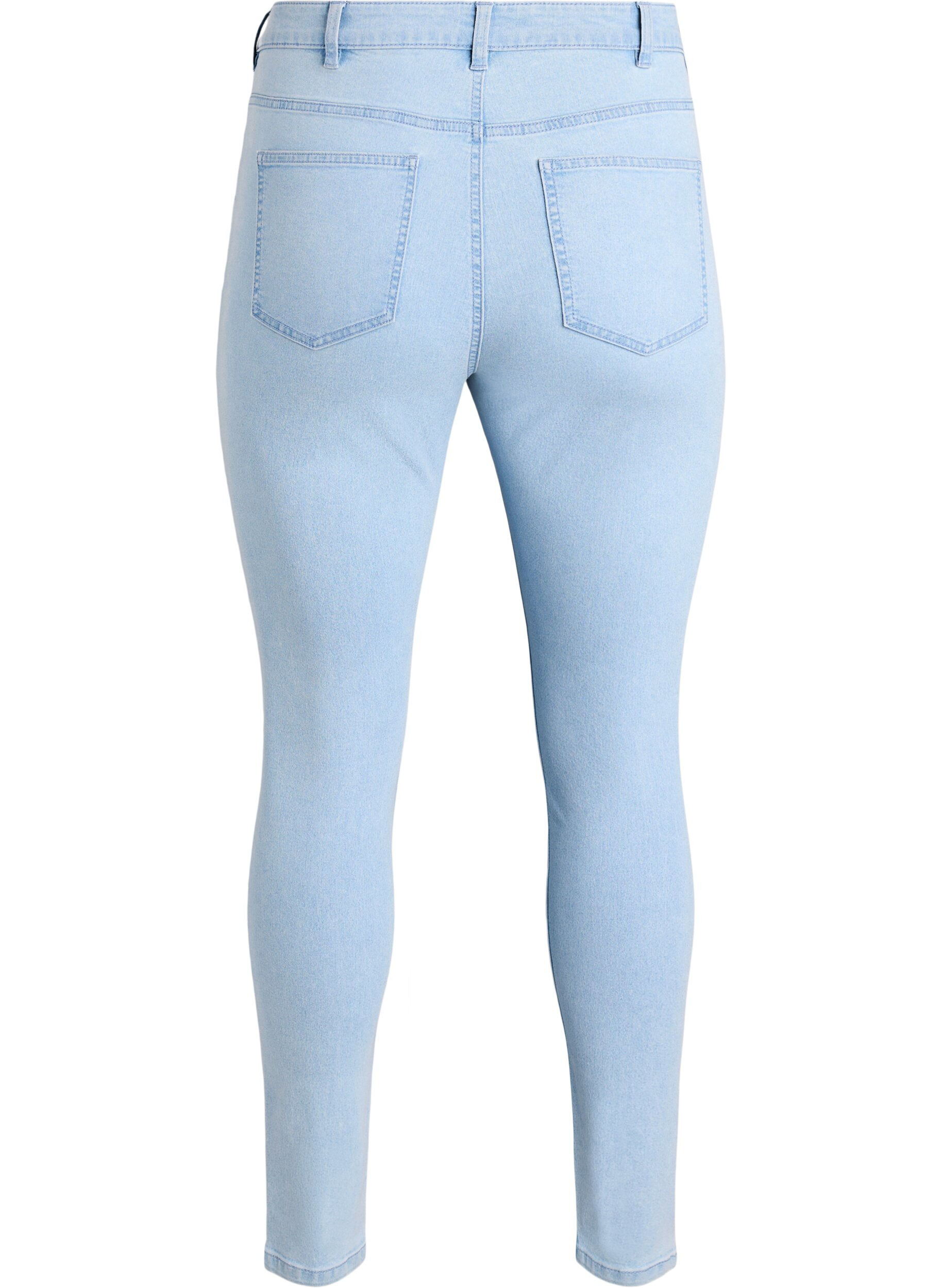 ZizziJeansy super slim z wysokim stanem Amy, Niebieskie, Packshot image number 1