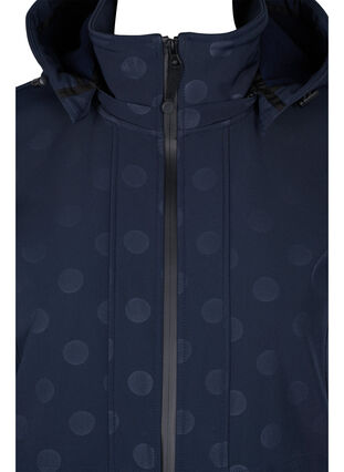 Softshell jacket with a detachable hood, Navy, Packshot image number 2