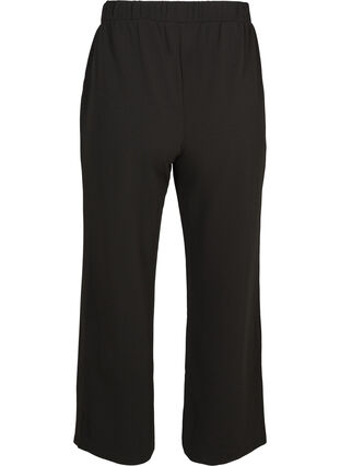 Luzne spodnie z kieszeniami, Black, Packshot image number 1