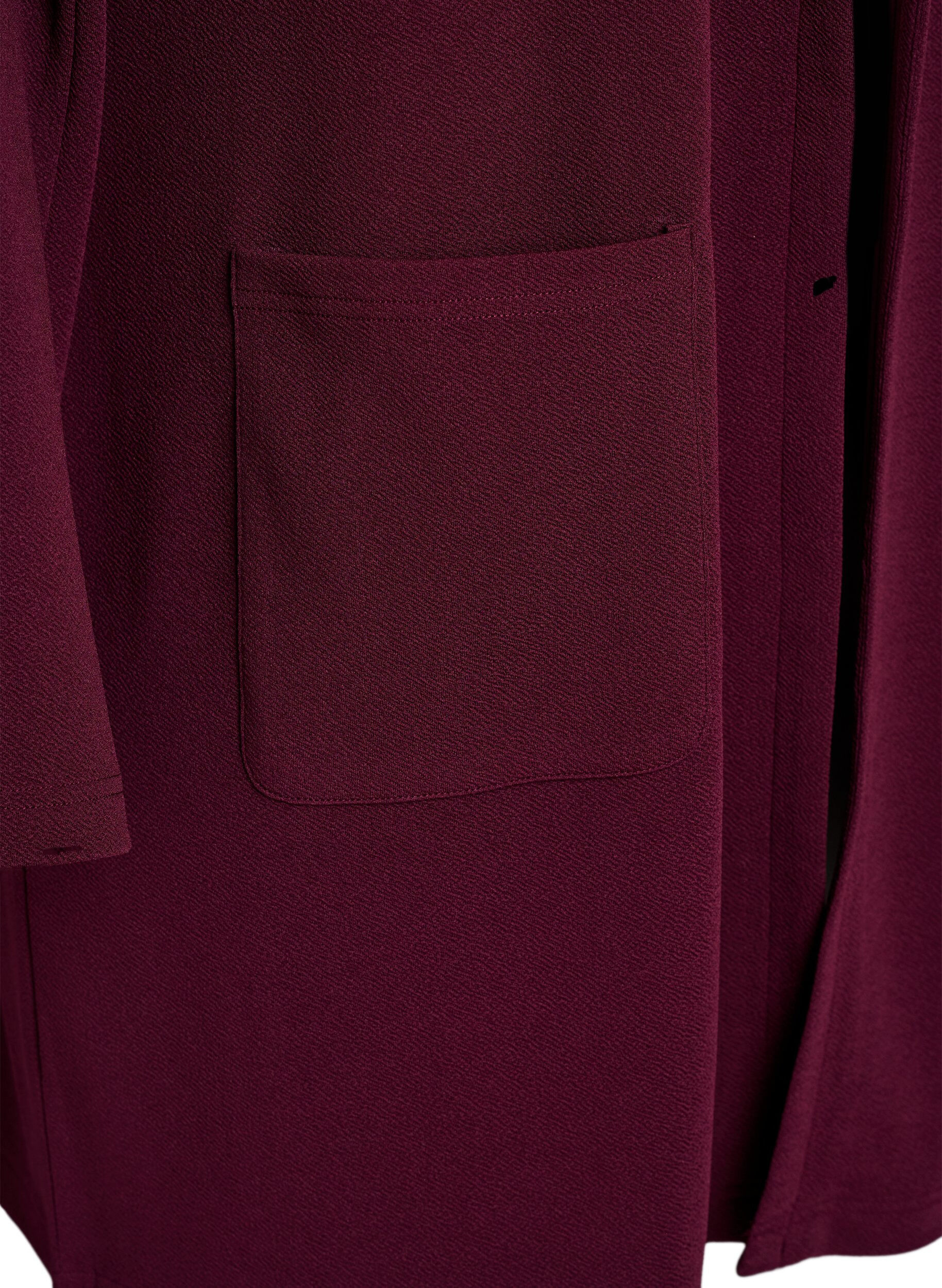 ZizziDluga marynarka z kieszeniami, Czerwony, Packshot image number 3