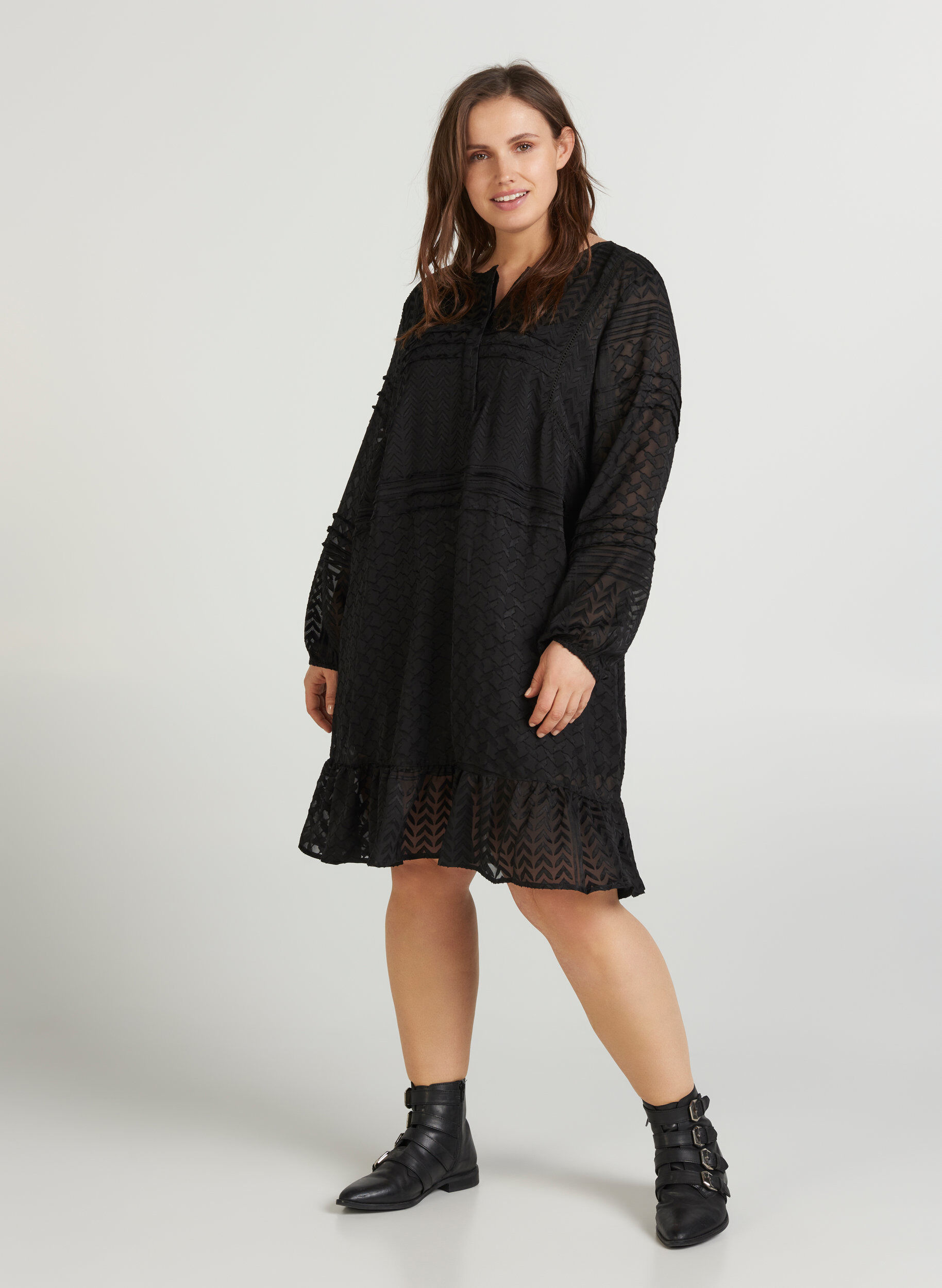 Zizzi Dress, Black, Model image number 2