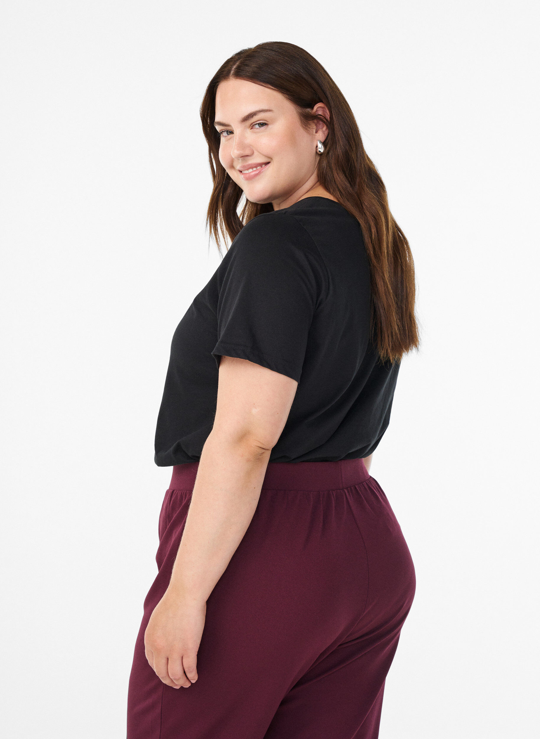 Zizzi FLASH - Koszulka z nadrukiem, Czarne, Model image number 2