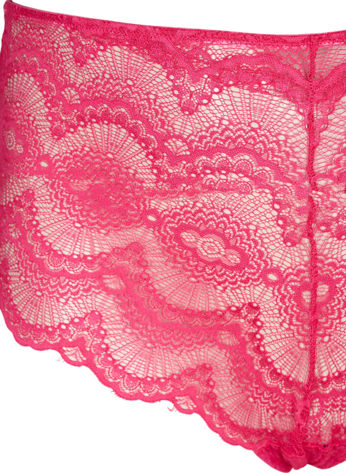 Dwupak koronkowych majtek typu hipster, Love Potion/Black, Packshot image number 3