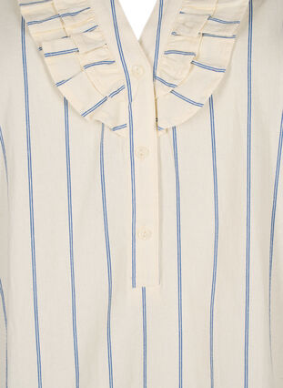 Bawelniana bluzka z rekawem 3/4 i nadrukiem, Eggnog Stripe, Packshot image number 2