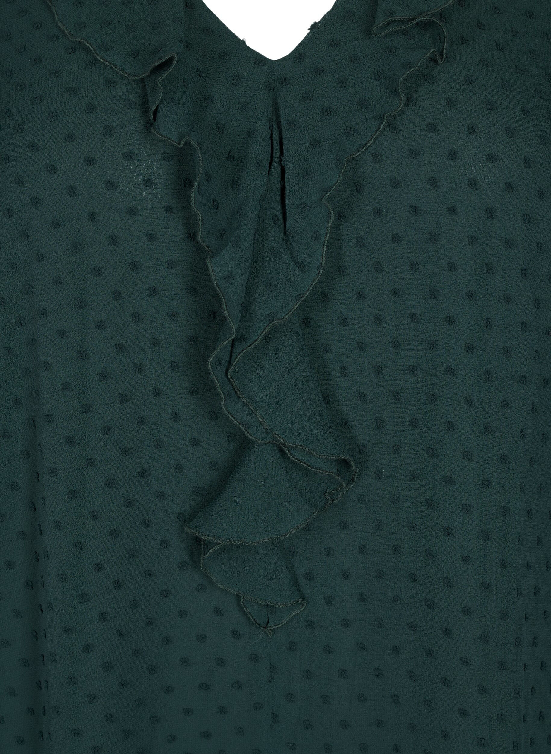 Zizzi Tunika z marszczeniami i faktura w kropki, Scarab, Packshot image number 2