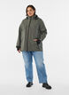 Kr&oacute;tka kurtka softshell z odpinanym kapturem, Ciemnoszary, Model image number 1