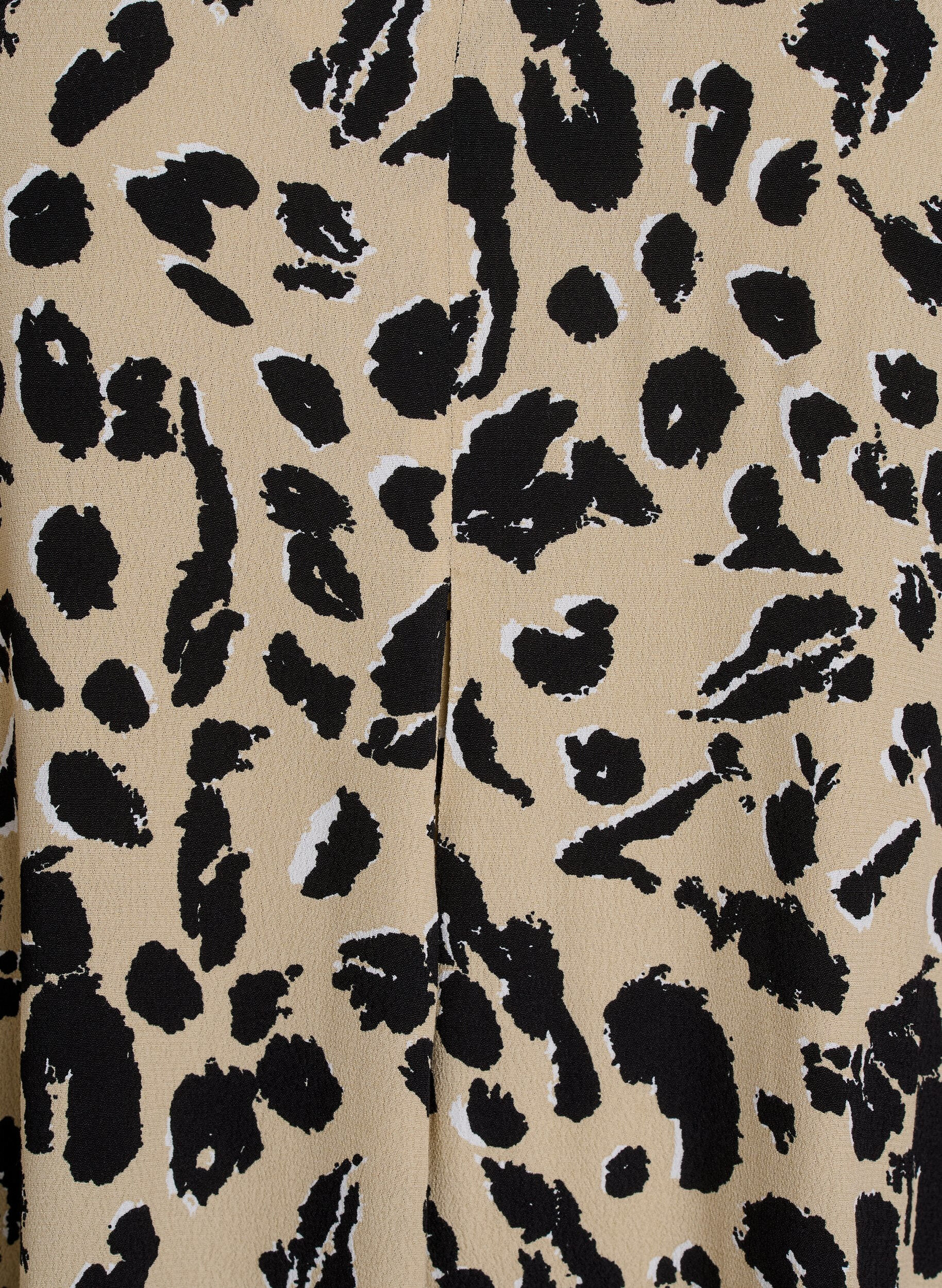 Zizzi Wiskozowa sukienka o linii A, Beżowy, Packshot image number 2