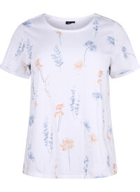 T-shirt z organicznej bawelny z nadrukiem w kwiaty