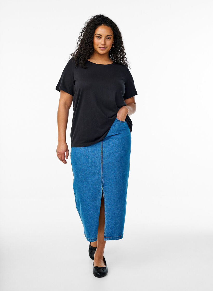 FLASH – 2-pack koszulek z okraglym dekoltem, Black/Black, Model image number 2