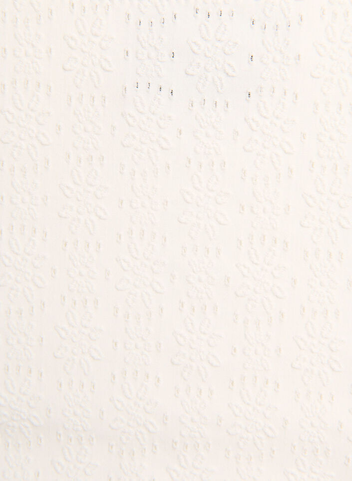 Doly bikini z fakturowanym wzorem i regulowana talia, Biały, Packshot image number 2