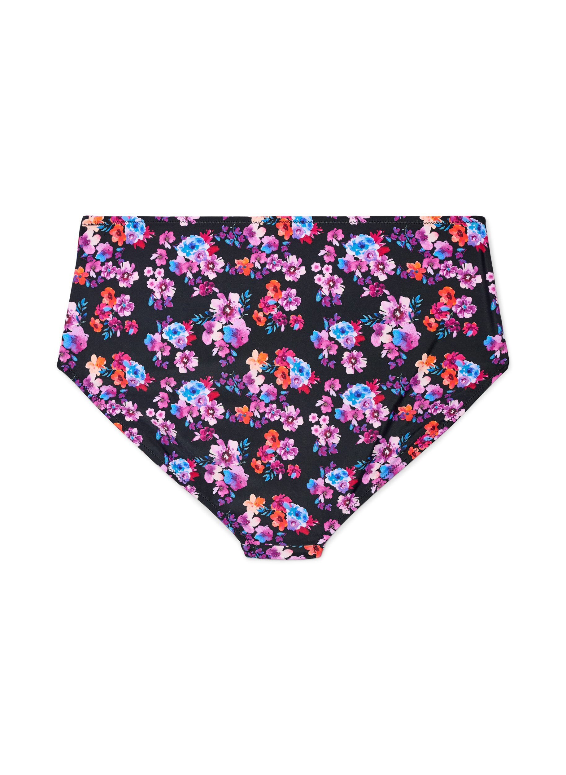 ZizziWzorzyste doly bikini z wysokim stanem, Fioletowy, Packshot image number 1