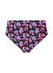 Wzorzyste doly bikini z wysokim stanem, Fioletowy, Packshot image number 1