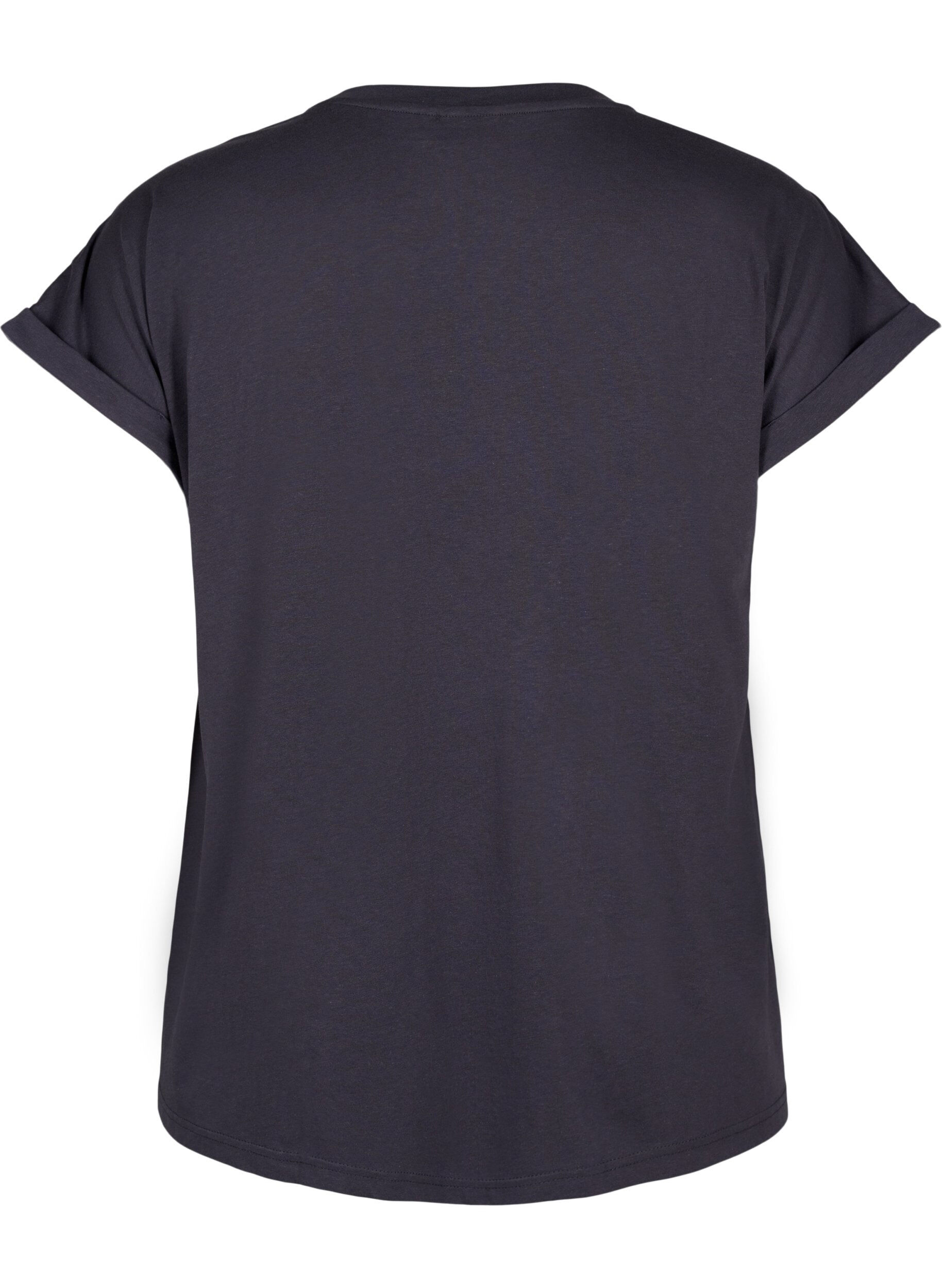 ZizziT-shirt z kr&oacute;tkim rekawem z mieszanki bawelny, Ciemnoszary, Packshot image number 1