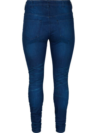 Super waskie jeansy Amy z wysokim stanem, Dark blue, Packshot image number 1