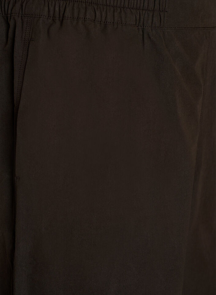 Spodnie balonowe z bawelny z wysokim stanem, Brązowy, Packshot image number 2