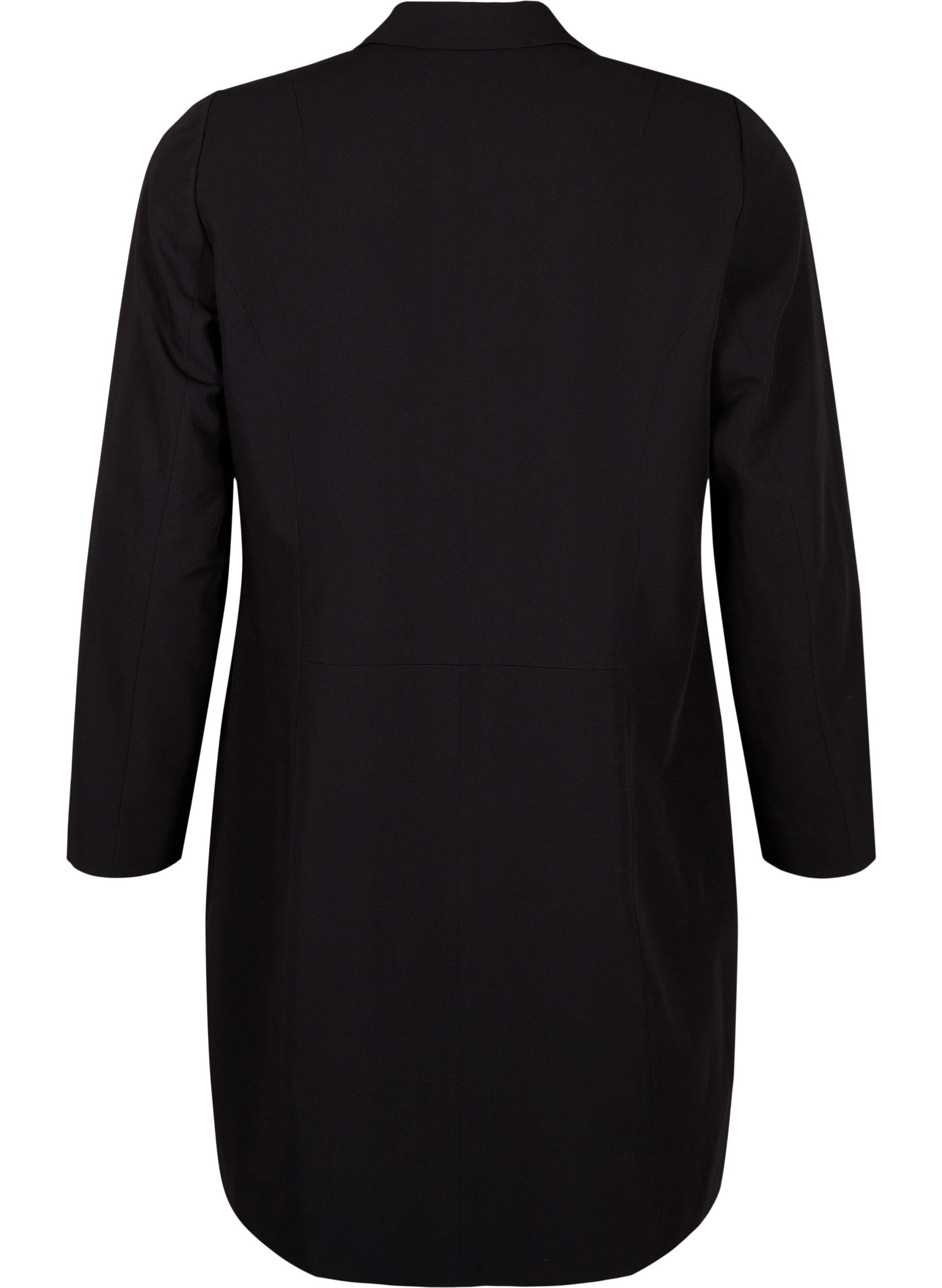 Zizzi Klasyczny dlugi blezer, Black, Packshot image number 1