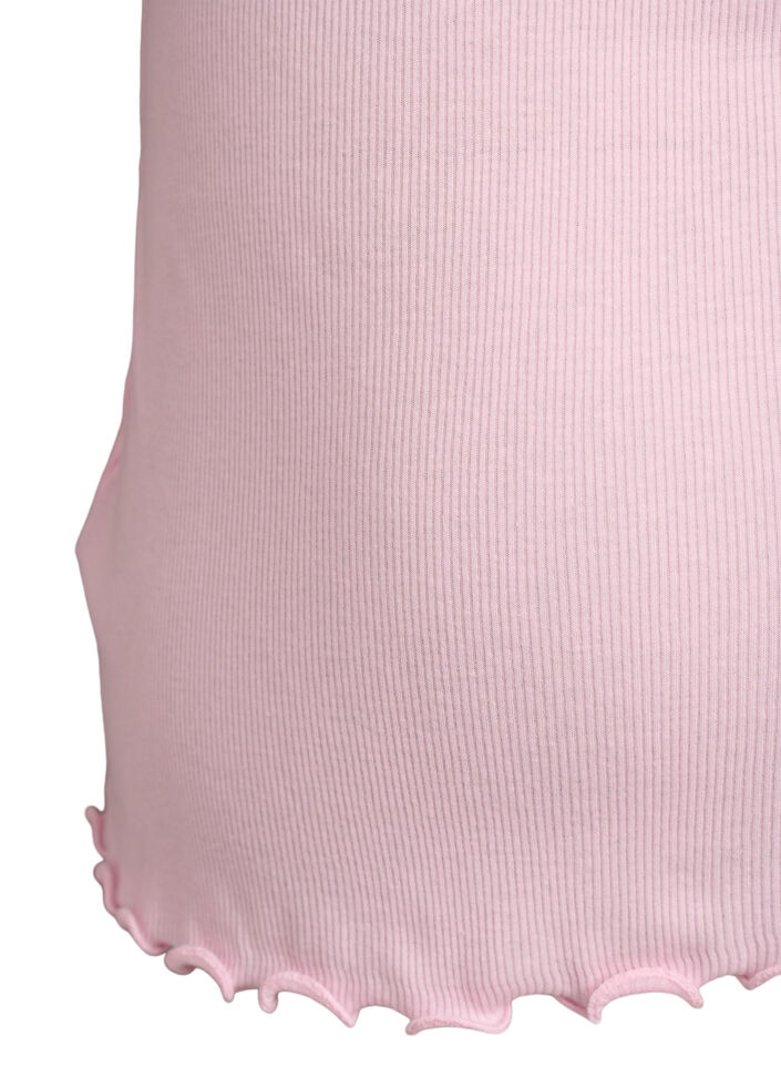 Top z koronkowym wykonczeniem, R&oacute;żowy, Packshot image number 3