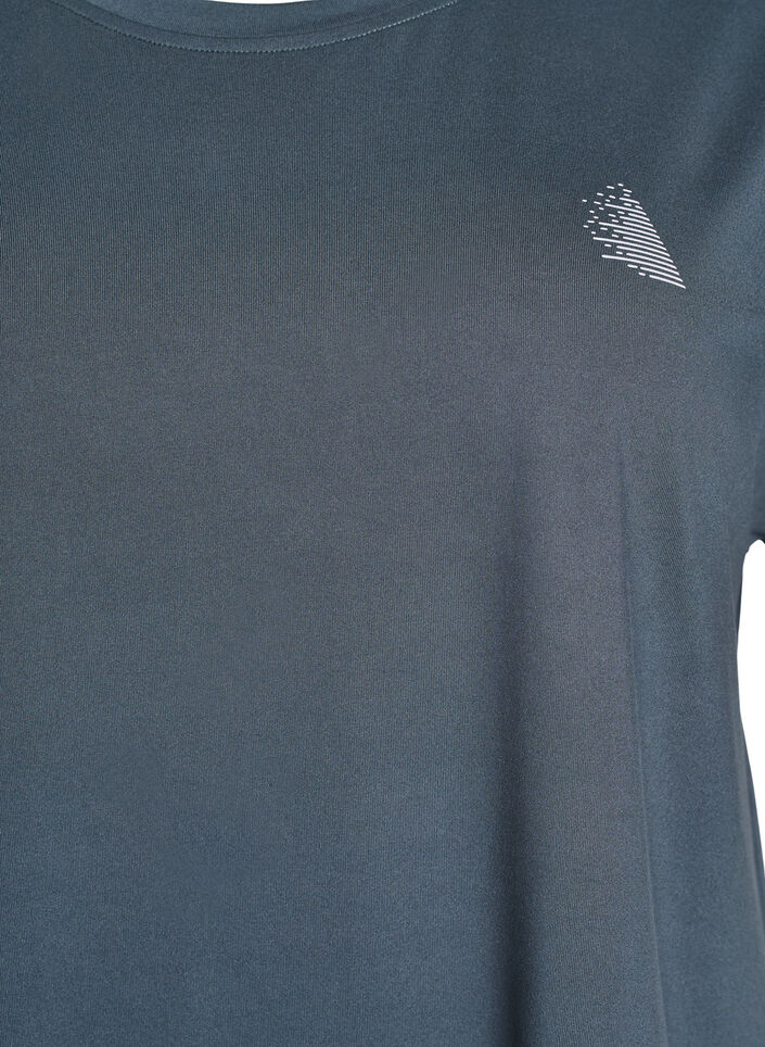 Koszulka treningowa w jednolitym kolorze, Zielony, Packshot image number 2