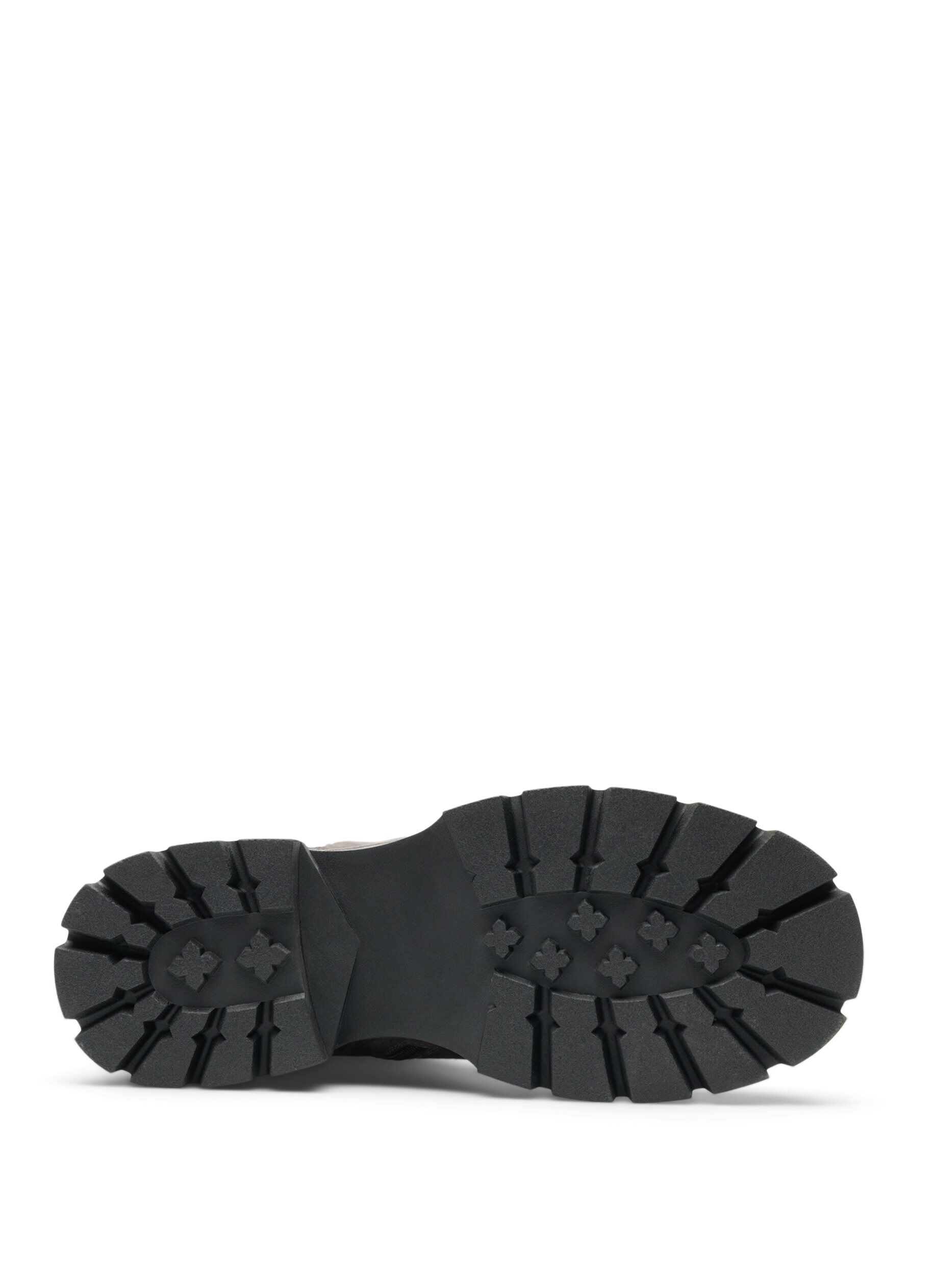ZizziWysokie buty ze sztucznego zamszu z lam&oacute;wkami z rypsowej dzianiny, Brązowy, Packshot image number 4