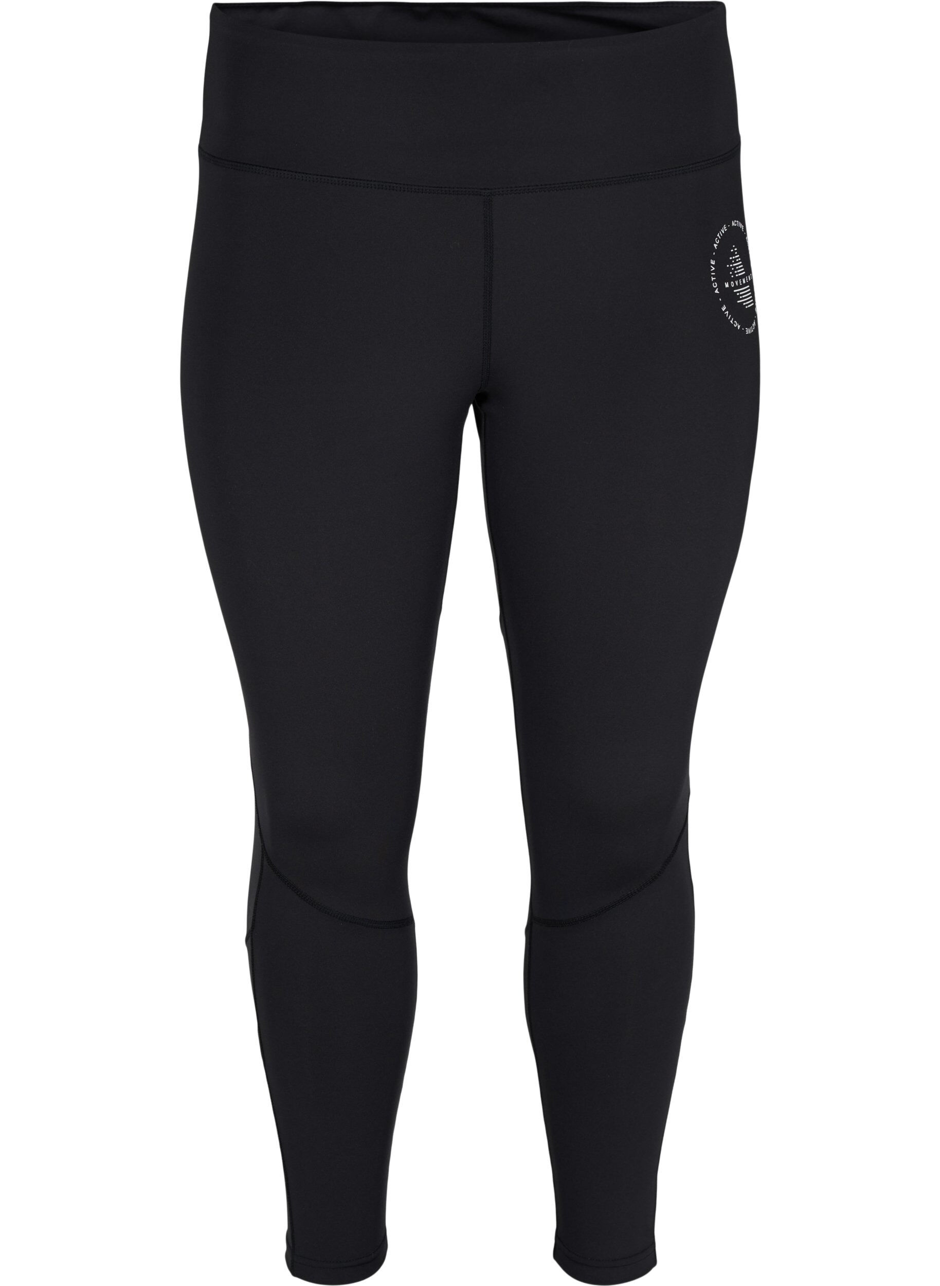 Zizzi Gladkie legginsy treningowe, Black, Packshot image number 0
