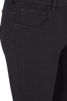 Bardzo waskie jeansy Amy z wysokim stanem, Black, Packshot image number 3