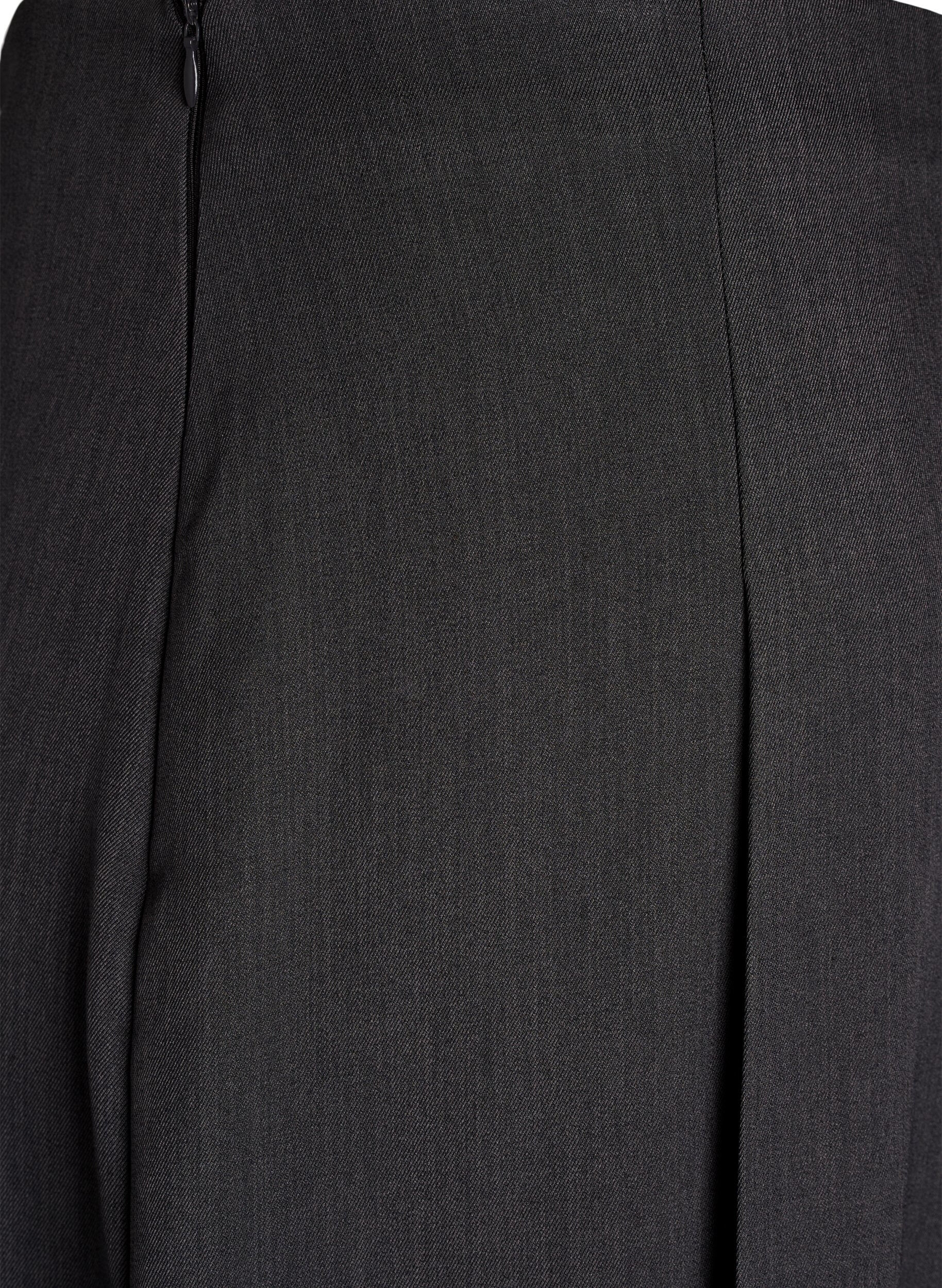 Zizzi Sp&oacute;dniczka midi z szerokimi faldami, Ciemnoszary, Packshot image number 3