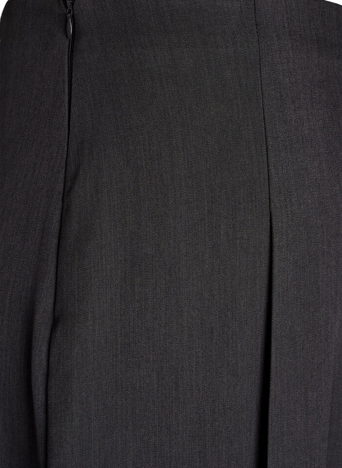 Spódniczka midi z szerokimi faldami, Ciemnoszary, Packshot image number 3