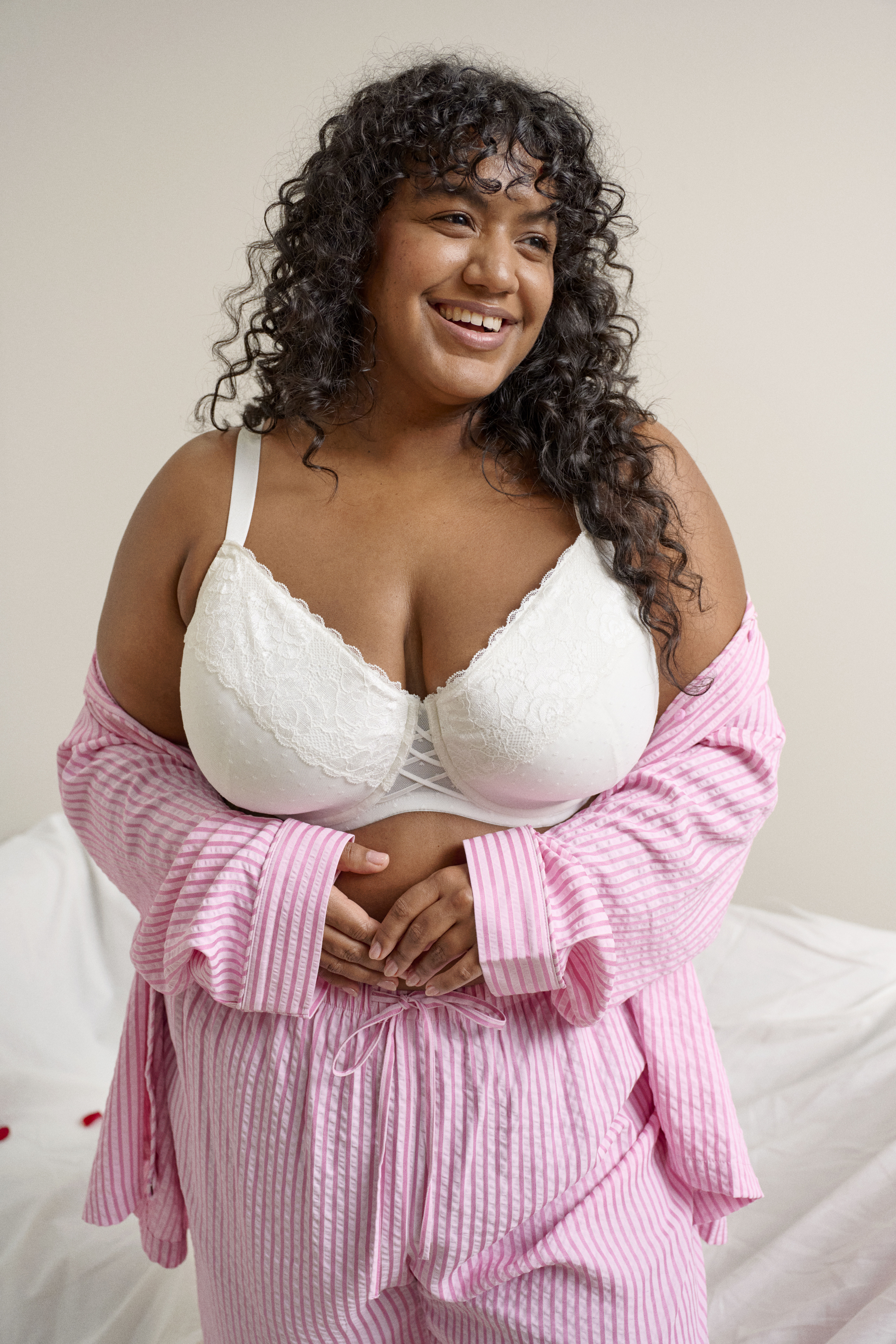 Zizzi Paski piżama, , Model