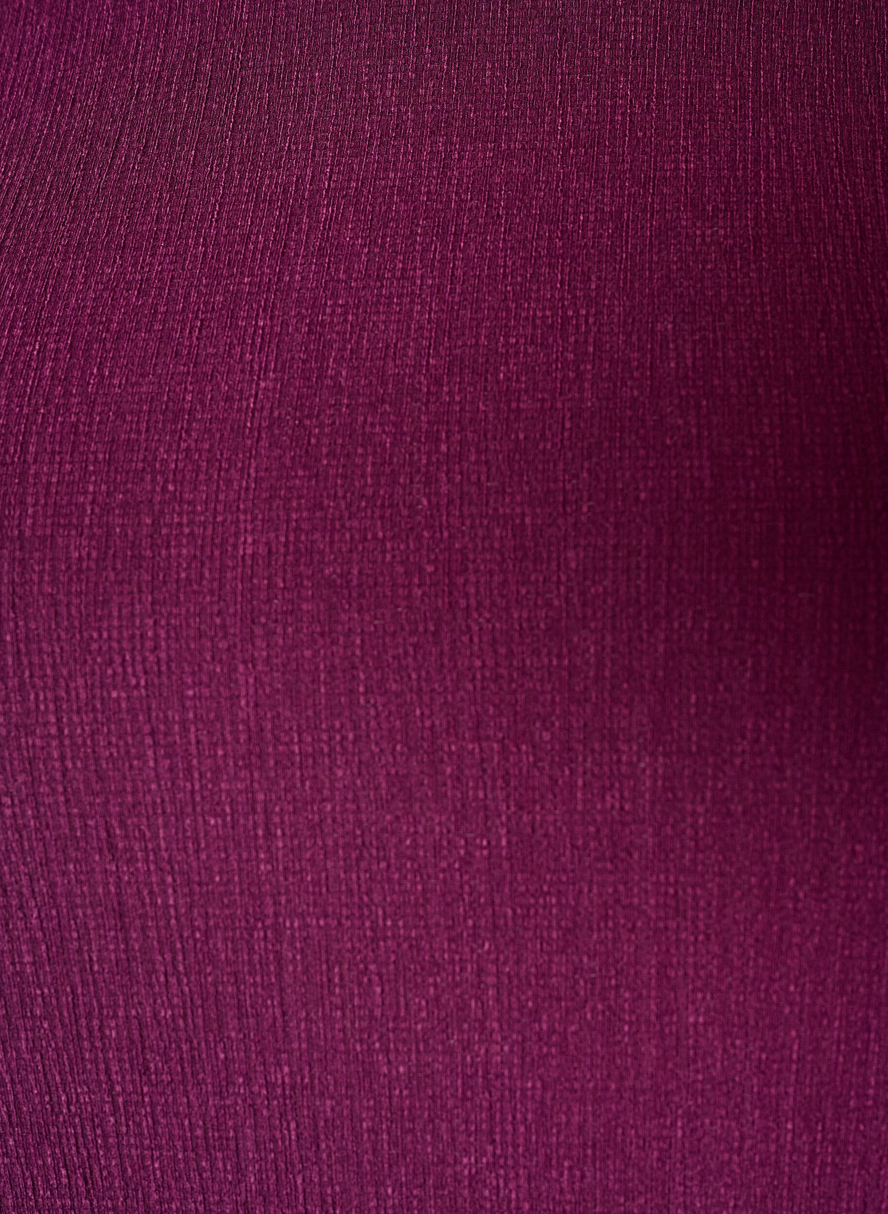 ZizziBluzka z jerseyu z asymetrycznym wykonczeniem koronkowym, Fioletowy, Packshot image number 2