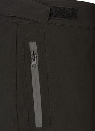Softshellowe spodnie z regulowanym rzepem, Black, Packshot image number 3