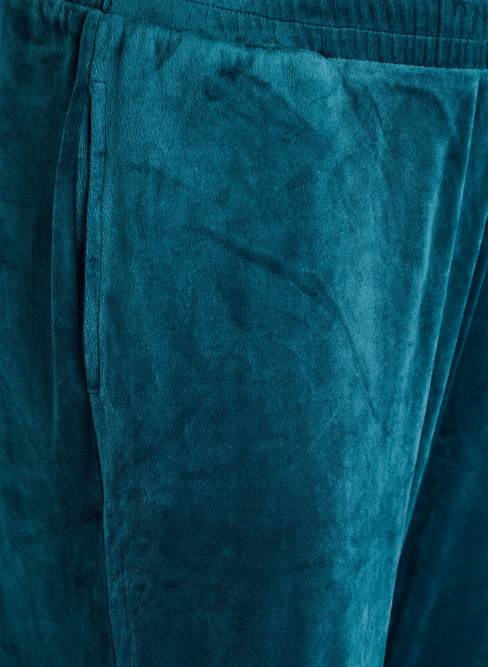 Luzne aksamitne spodnie, Zielony, Packshot image number 2