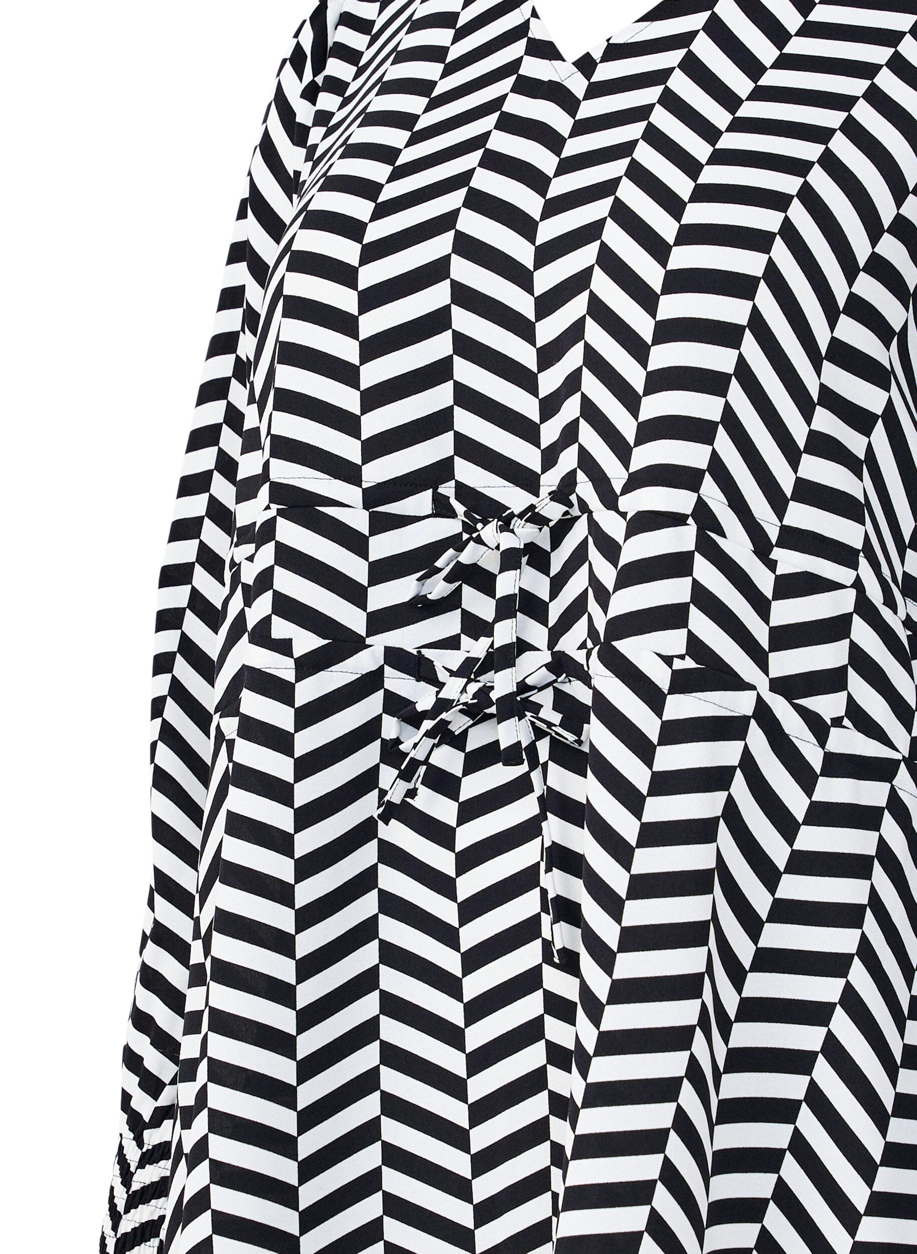 Zizzi Sukienka z wiazanymi paskami w talii, Czarne, Packshot image number 2