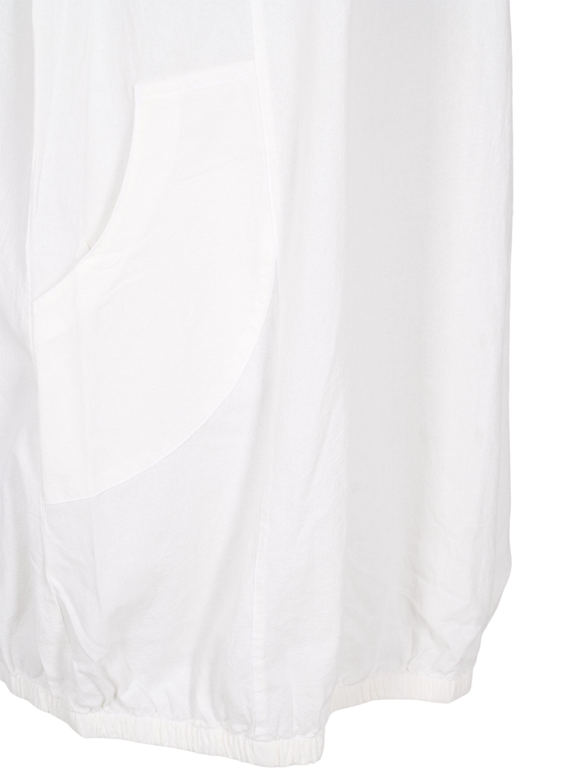ZizziBawelniana sukienka z kr&oacute;tkim rekawem, Biały, Packshot image number 3