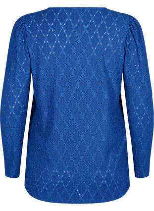 Azurowa bluzka z dekoltem w serek, Limoges, Packshot image number 1