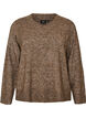 Sweter z dekoltem w serek, Brązowy, Packshot image number 0