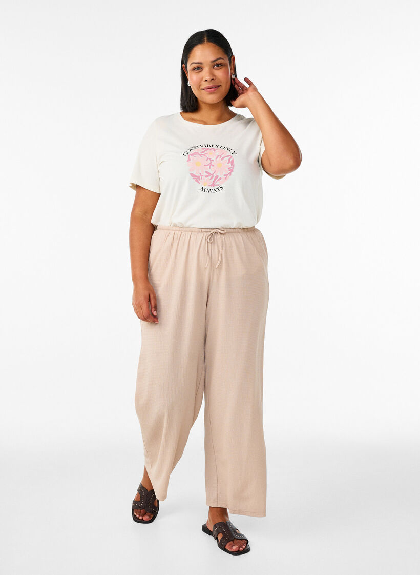 Koszulka z motywem, Biały, Model image number 1