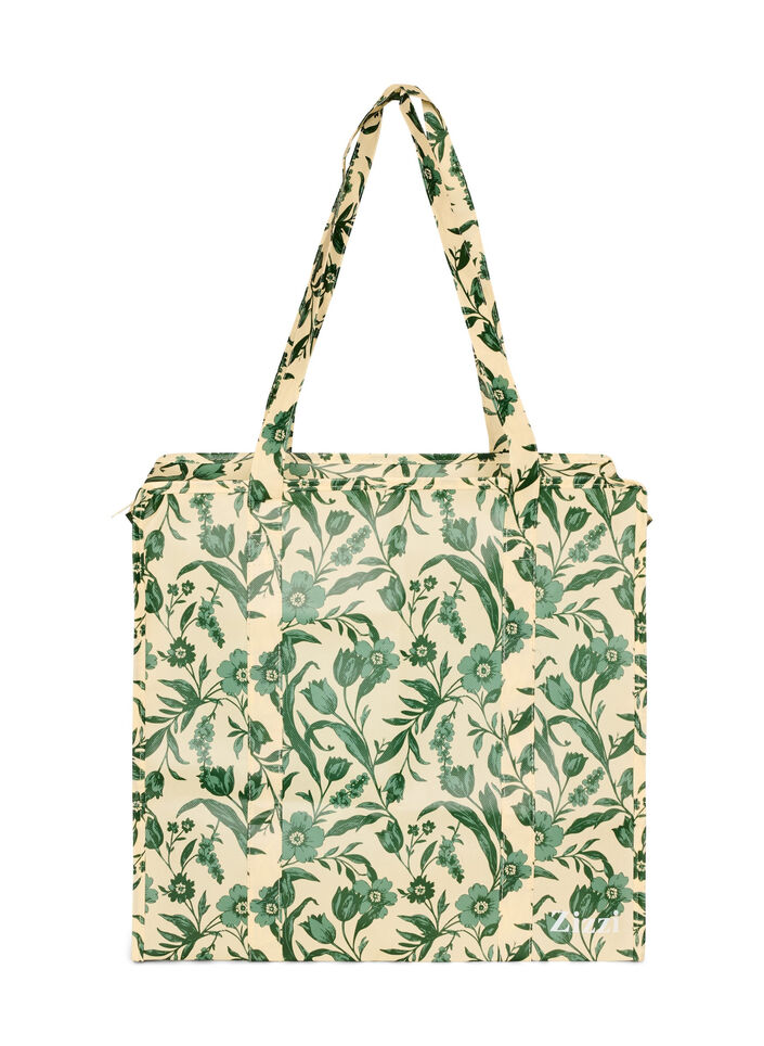 Torba na zakupy z suwakiem, Zielony, Packshot image number 1