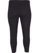 Legginsy 3/4 typu basic z wiskozy, Czarne, Packshot image number 1